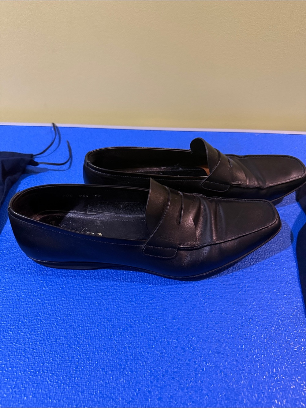 Prada Square Toe Penny Loafers - Picture 6 of 8
